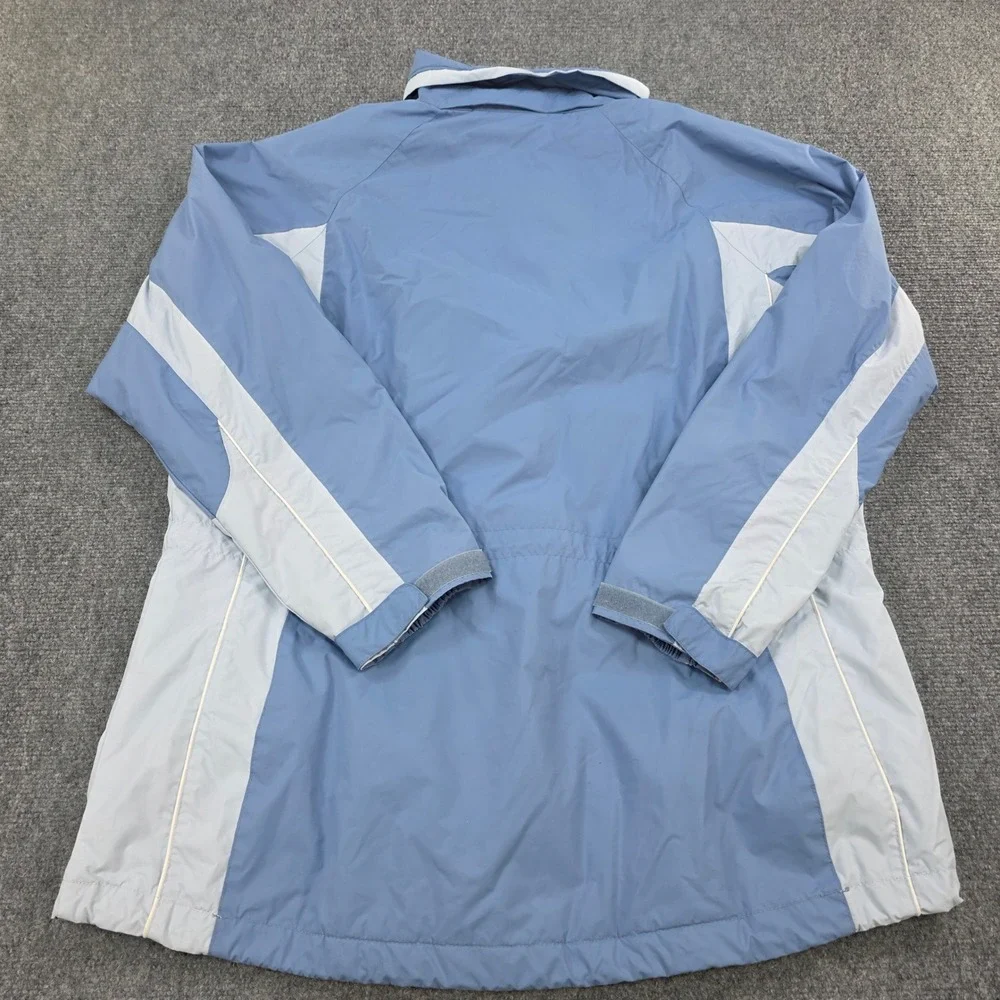 Columbia Womens Interchange Jacket XL Blue Waterproof Breathable Coat Shell Only